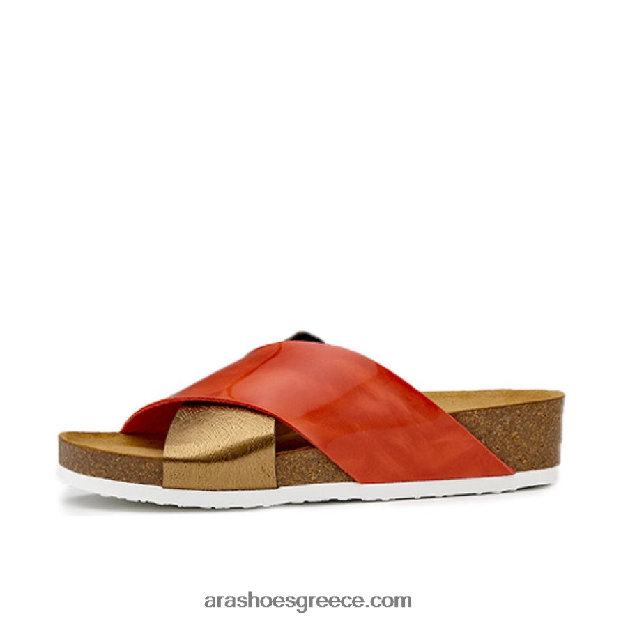 ara Shoes bobby γυναικείο πέδιλο από φελλό wedge slide 66VNFL273