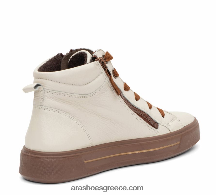 ara Shoes camden-mid γυναικείο sneaker με διπλό φερμουάρ και δαντέλα ψηλό 66VNFL160