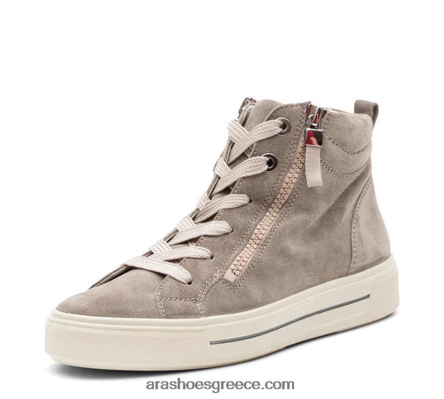 ara Shoes camden-mid γυναικείο sneaker με διπλό φερμουάρ και δαντέλα ψηλό 66VNFL161