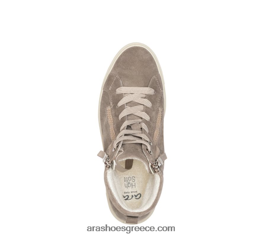 ara Shoes camden-mid γυναικείο sneaker με διπλό φερμουάρ και δαντέλα ψηλό 66VNFL161