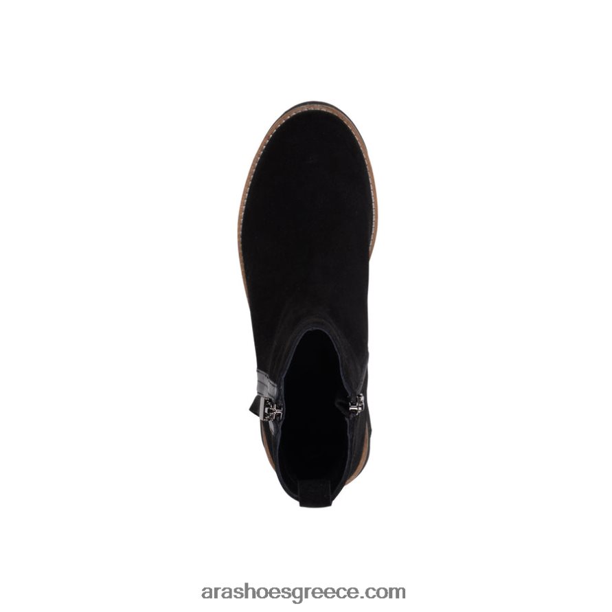 ara Shoes kingston γυναικεία μπότα με χοντρή σόλα με φερμουάρ 66VNFL356