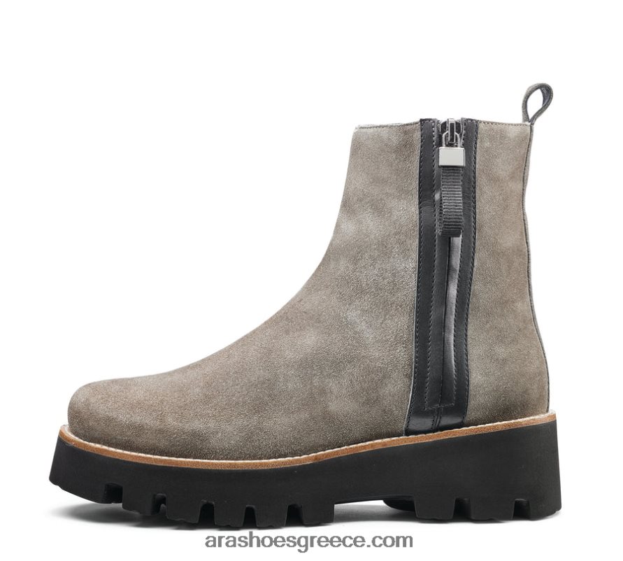 ara Shoes kingston γυναικεία μπότα με χοντρή σόλα με φερμουάρ 66VNFL358