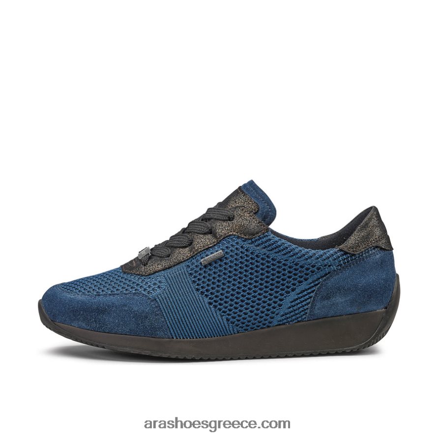 ara Shoes lila γυναικείο sneaker gore-tex με κορδόνια 66VNFL197