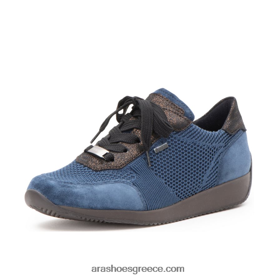 ara Shoes lila γυναικείο sneaker gore-tex με κορδόνια 66VNFL198