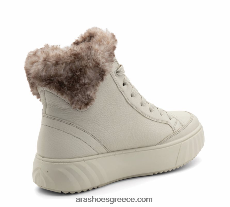 ara Shoes mikayla γυναικείο μποτάκι από ψεύτικη γούνα gore-tex με φερμουάρ  δαντέλα 66VNFL509