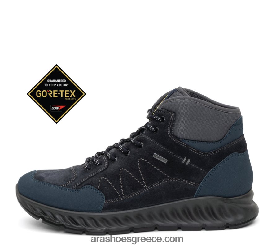 ara Shoes pasquale ανδρικό πεζοπορικό μποτάκι gore-tex με κορδόνια 66VNFL326