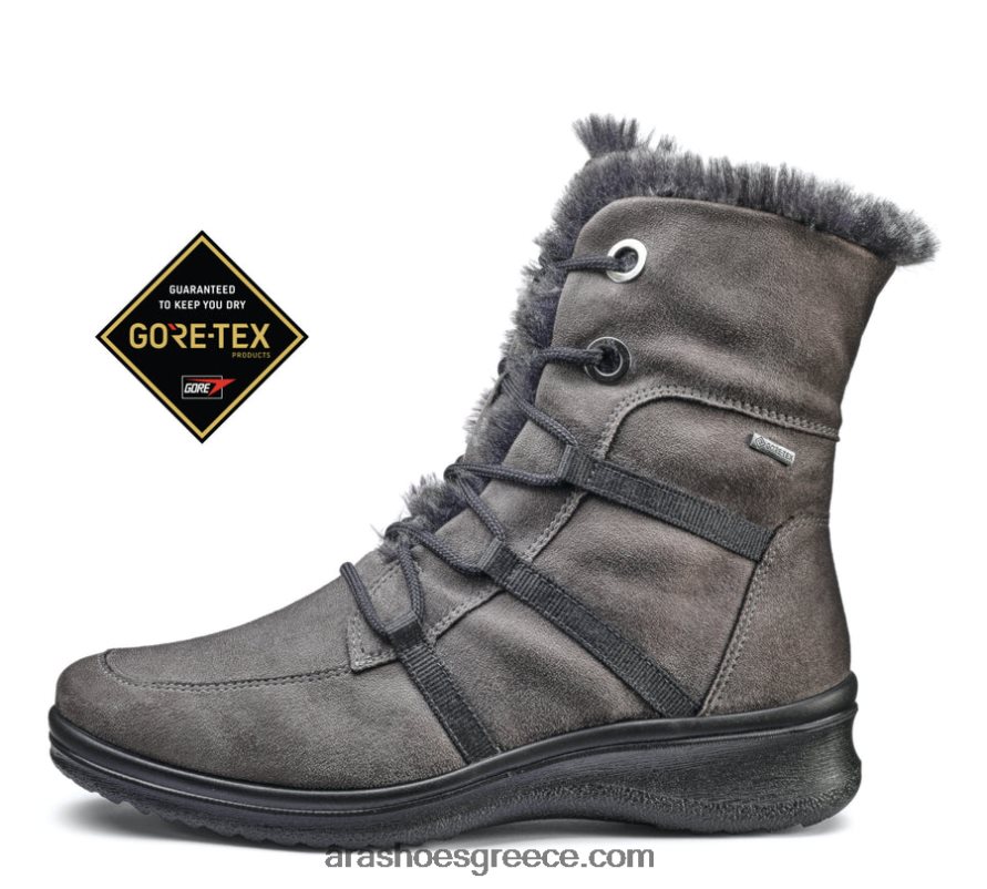 ara Shoes Μόντρεαλ γυναικεία μπότα με φερμουάρ gore-tex με κορδόνια 66VNFL501