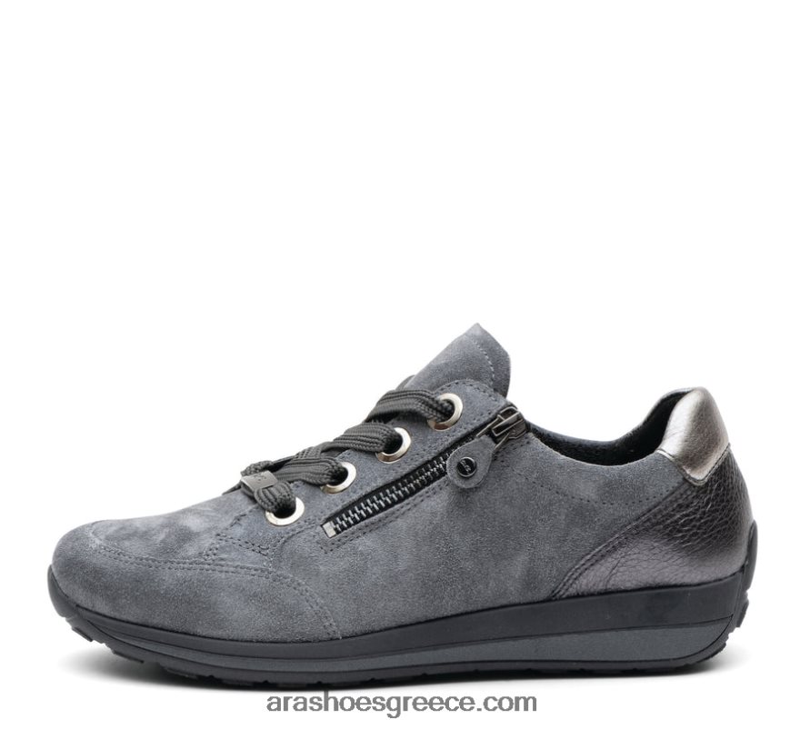 ara Shoes γυναικείο sneaker δαντέλα με φερμουάρ στο πλάι ollie 66VNFL163