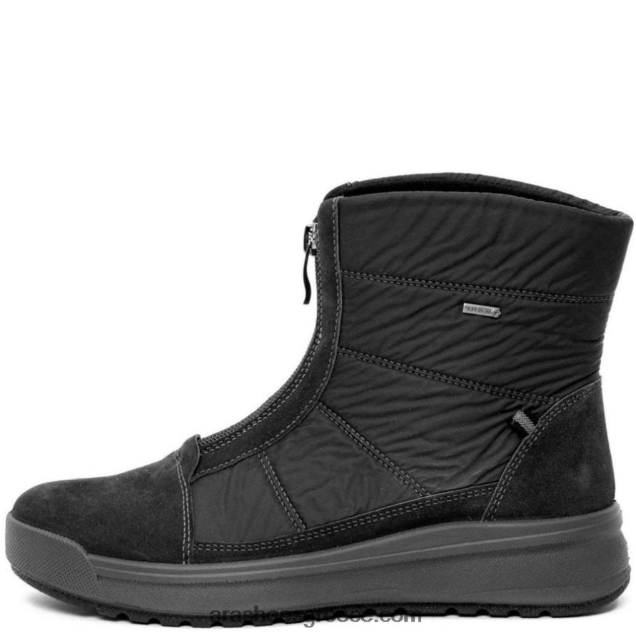 ara Shoes γυναικείο μποτάκι με φερμουάρ μπροστινό gore-tex addy 66VNFL494