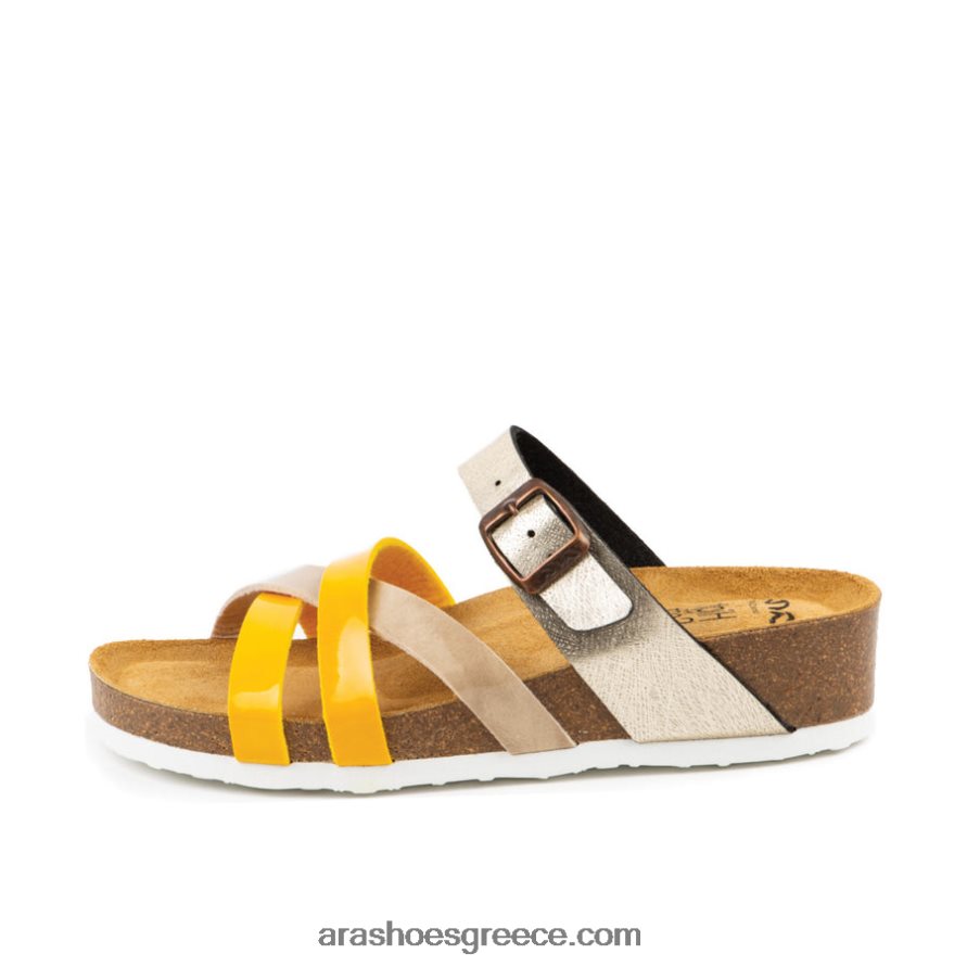 ara Shoes γυναικείο πέδιλο beth από φελλό wedge slide 66VNFL281