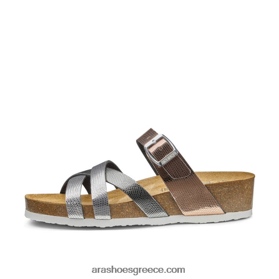 ara Shoes γυναικείο πέδιλο beth από φελλό wedge slide 66VNFL283