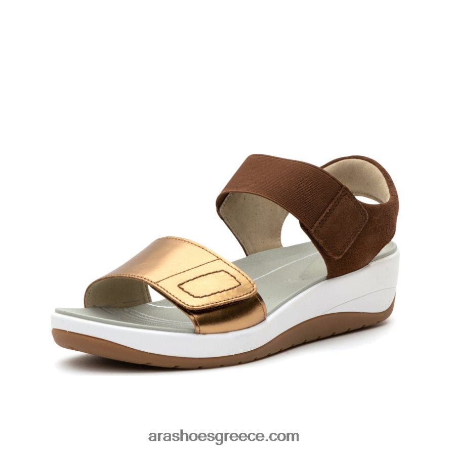 ara Shoes γυναικείο πέδιλο ρυθμιζόμενης πλατφόρμας newport 66VNFL236