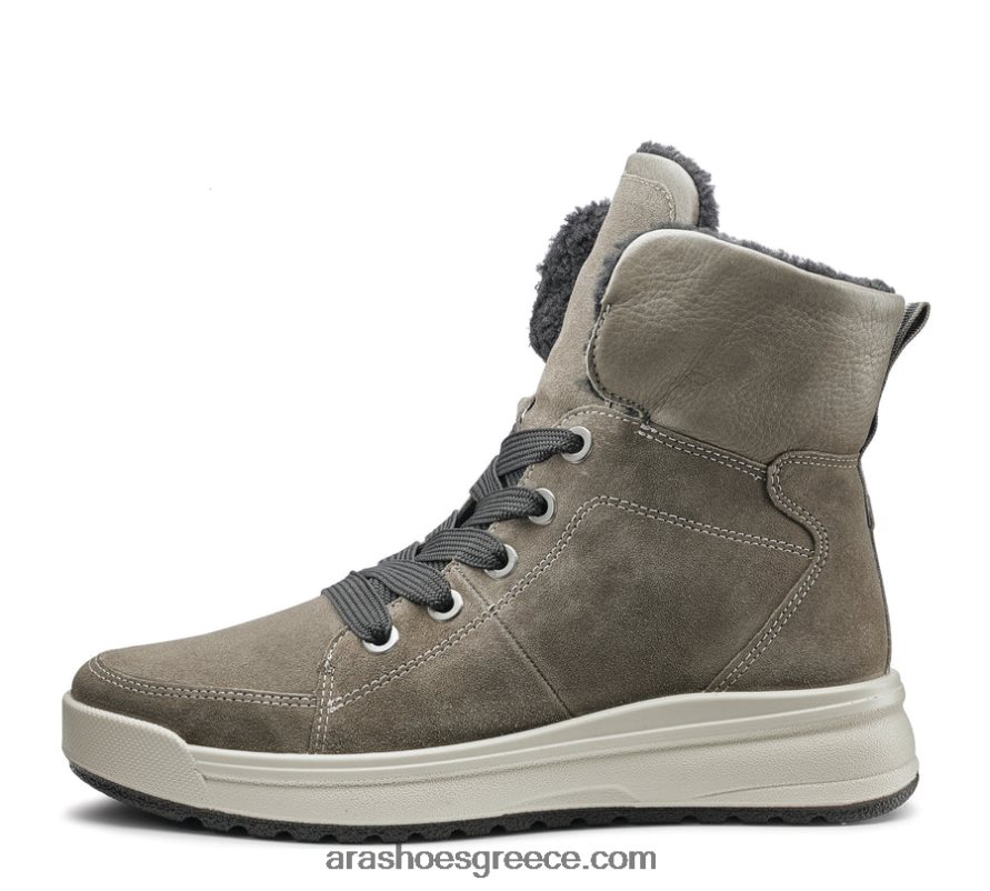 ara Shoes γυναικείο υδρόφοβο μποτάκι με κορδόνια albany με φερμουάρ 66VNFL369