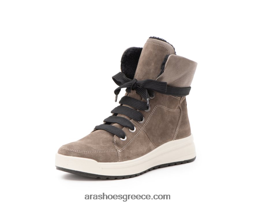 ara Shoes γυναικείο υδρόφοβο μποτάκι με κορδόνια albany με φερμουάρ 66VNFL369