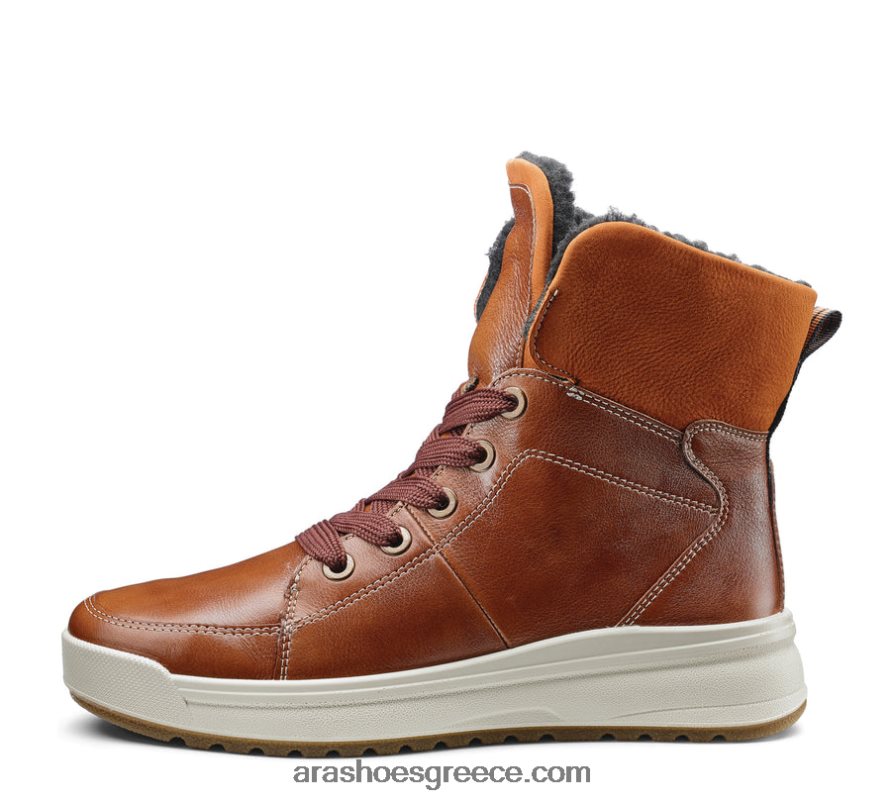 ara Shoes γυναικείο υδρόφοβο μποτάκι με κορδόνια albany με φερμουάρ 66VNFL369