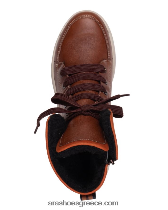 ara Shoes γυναικείο υδρόφοβο μποτάκι με κορδόνια albany με φερμουάρ 66VNFL370