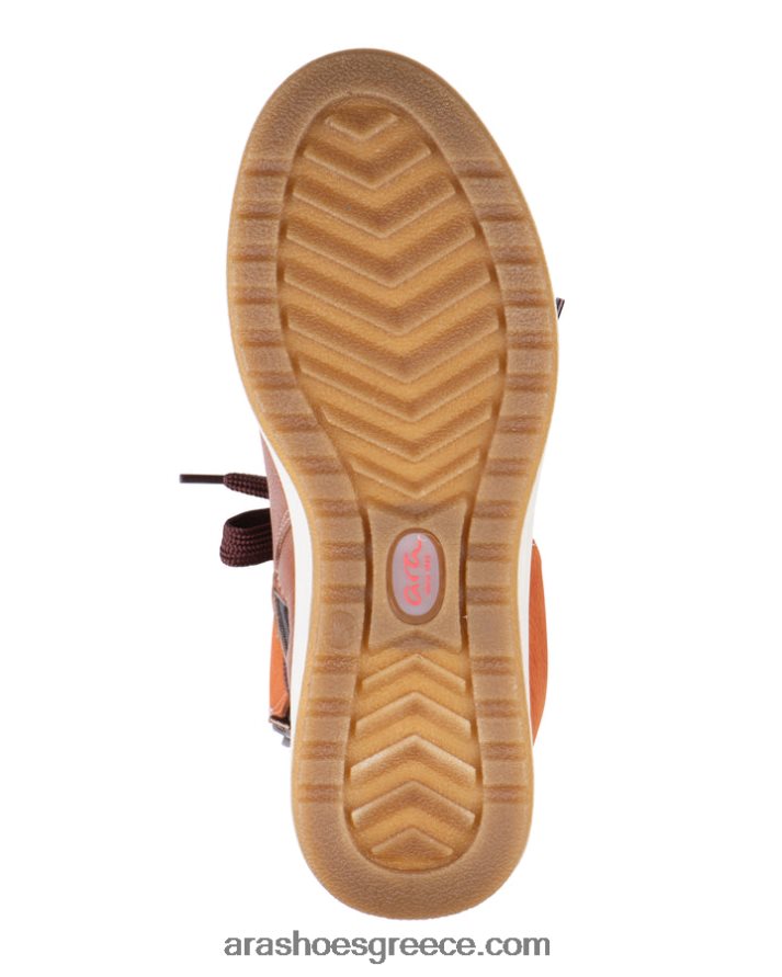 ara Shoes γυναικείο υδρόφοβο μποτάκι με κορδόνια albany με φερμουάρ 66VNFL370