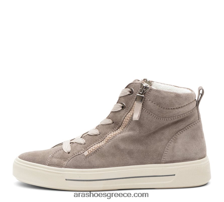 ara Shoes camden-mid γυναικείο sneaker με διπλό φερμουάρ και δαντέλα ψηλό 66VNFL161