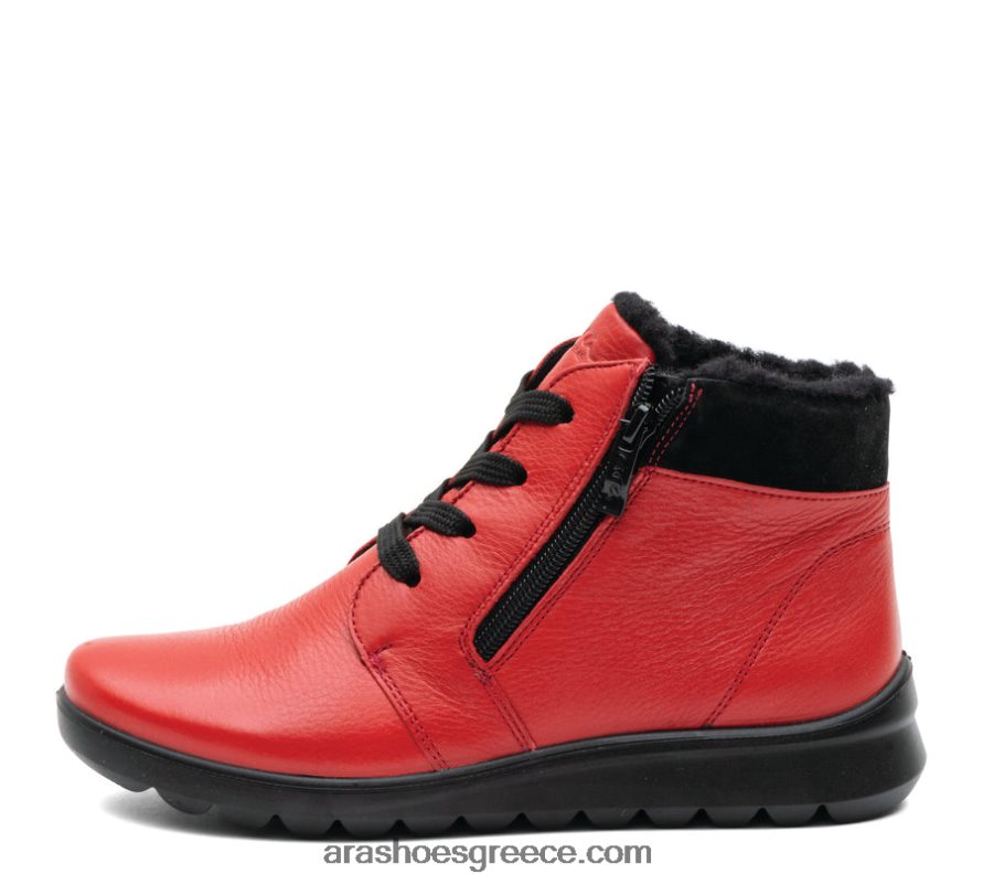 ara Shoes tonya γυναικείο μποτάκι με δαντέλα και φερμουάρ με ζεστή επένδυση 66VNFL106