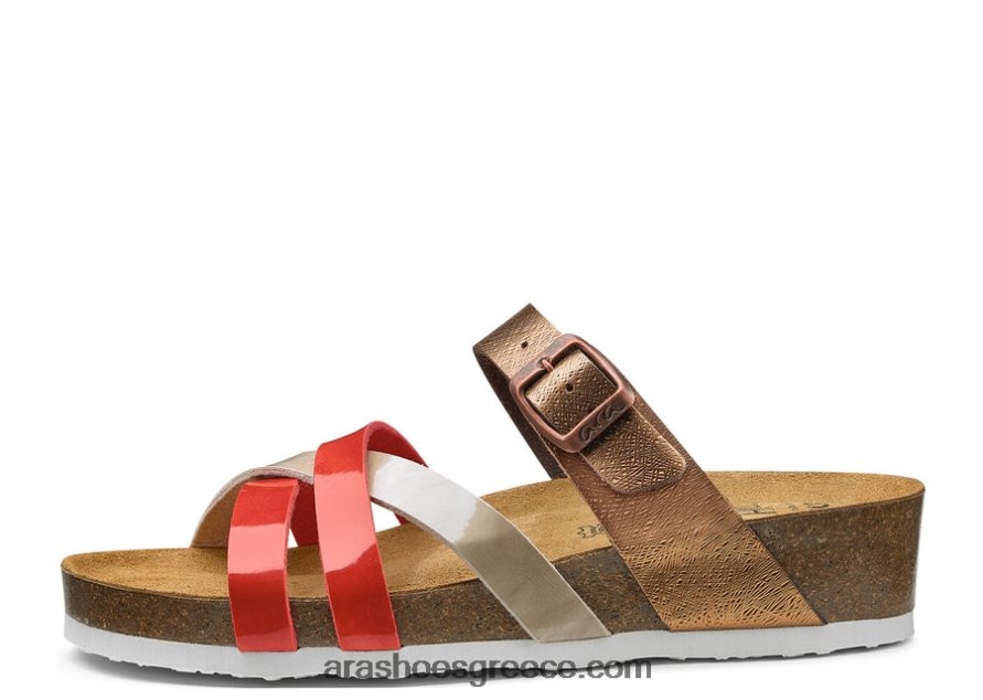 ara Shoes γυναικείο πέδιλο beth από φελλό wedge slide 66VNFL278