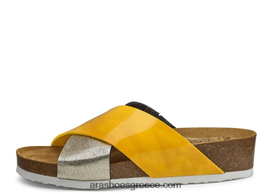 ara Shoes bobby γυναικείο πέδιλο από φελλό wedge slide 66VNFL272