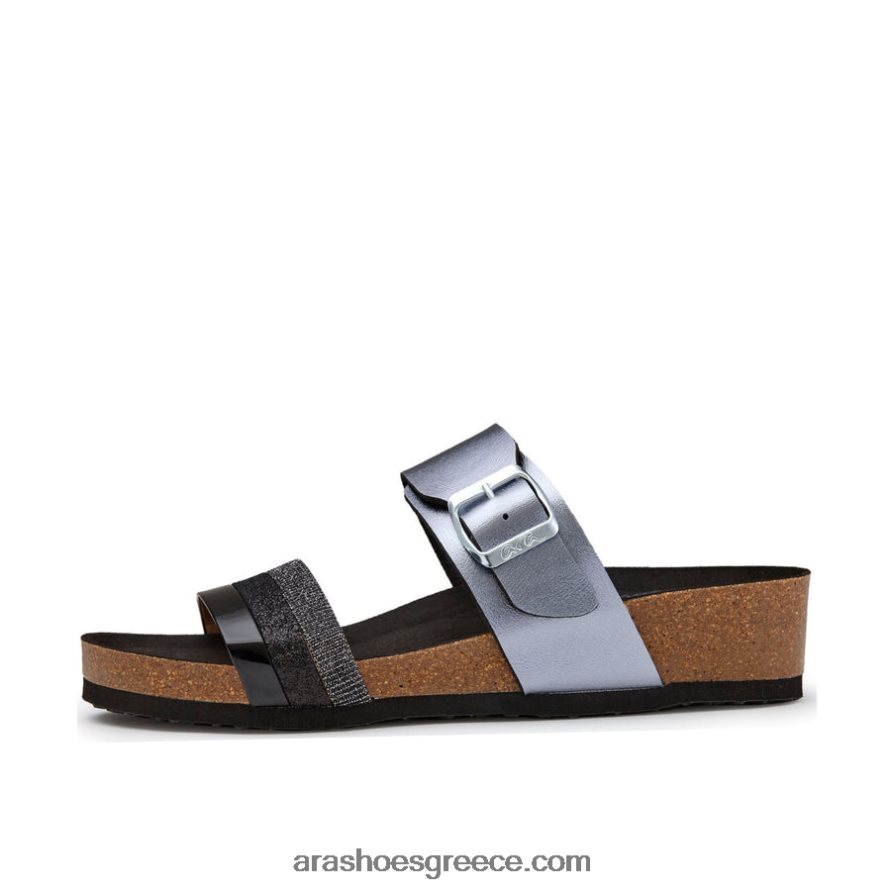 ara Shoes γυναικείο πέδιλο bonnie από φελλό wedge slide 66VNFL277