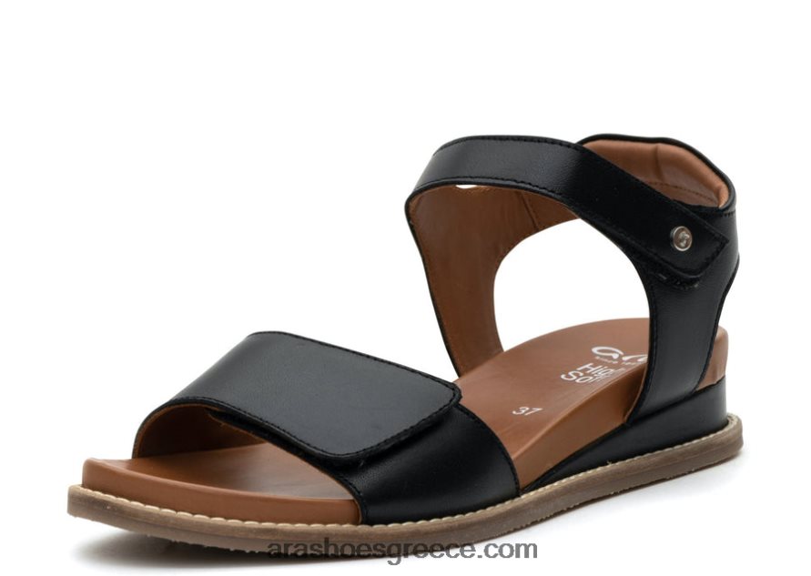 ara Shoes γυναικείο πέδιλο kaia με ρυθμιζόμενο λουράκι wedge 66VNFL257